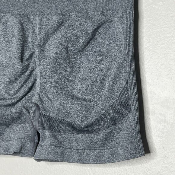 Charming Charlie Womens Active Shorts Large Gray High Waist Scrunch Butt Lift - Picture 8 of 10